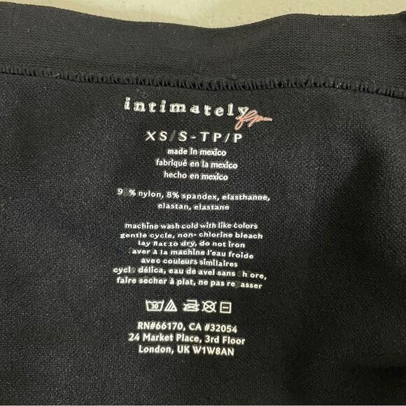 Intimately Free People Set Of Two Black Straight Lines Bralettes Size XS/S New - Picture 9 of 9